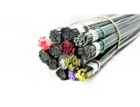 Extended set of plastic welding rods- 14 types