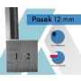 Plastic welding rods PP 1kg - black - 8