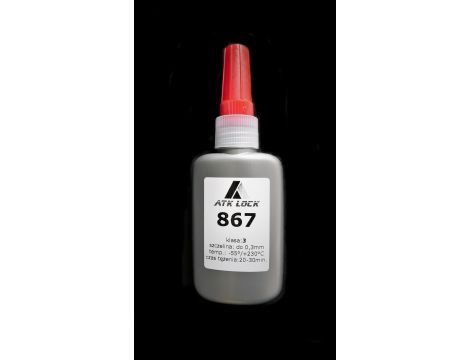 ATK Lock 867 thread adhesive - strong, red - 2