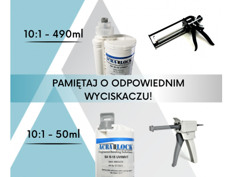 White methacrylate adhesive SA 10-15 WHT - 5