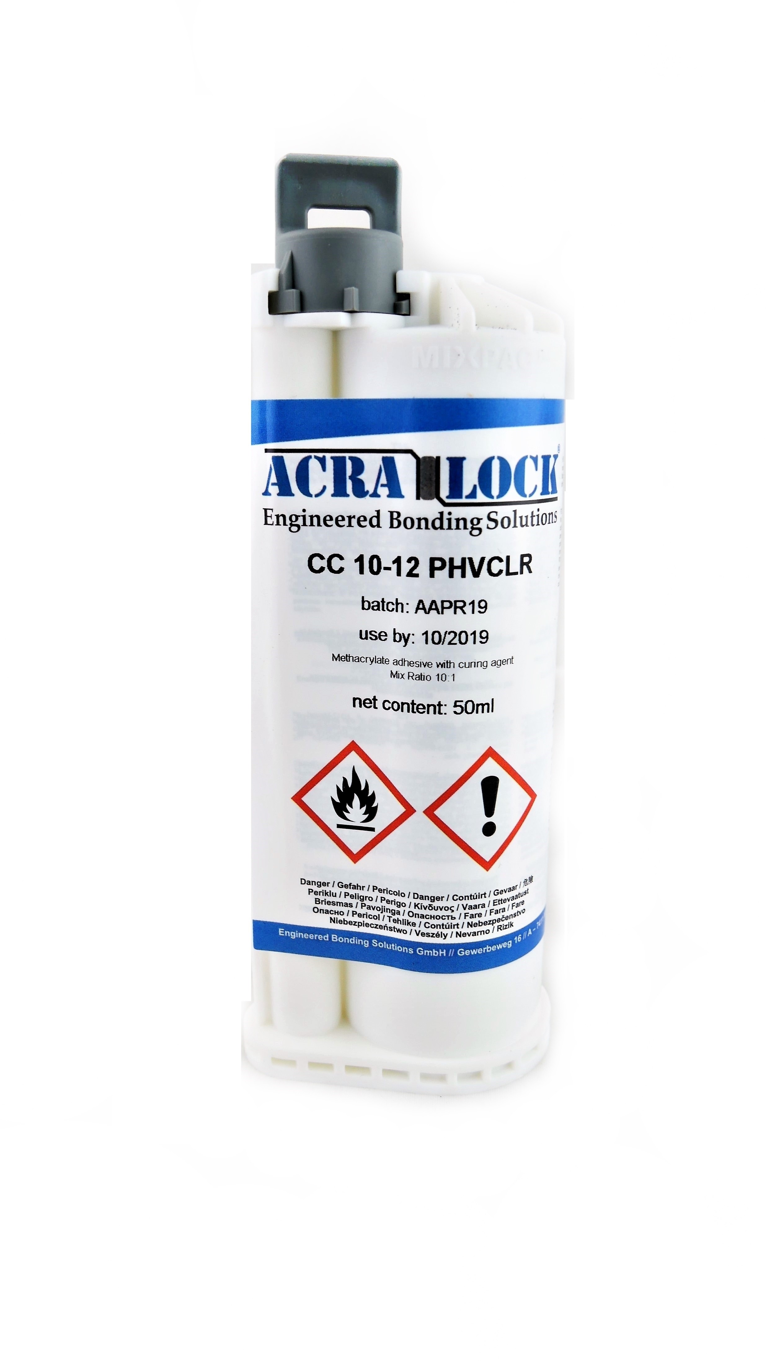 Clear methacrylate adhesive Acralock CC 1012 Ataszek