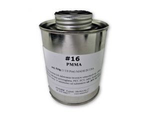 Solvent adhesive for plexiglass PMMA 16 thick