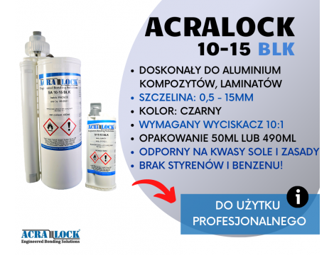 Aluminum adhesive Acralock SA 10-15 BLK - 7