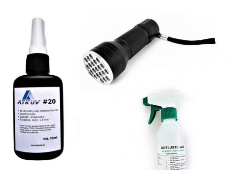 UV adhesive for glass with metal ATK UV20 - 2