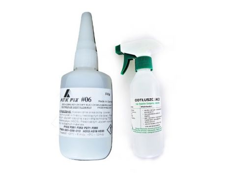 Pool repair adhesive with ATK FIX 06 patches