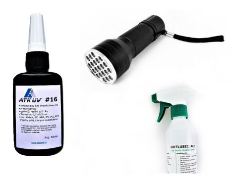 UV glue for plexiglass letters ATK UV16 - 3