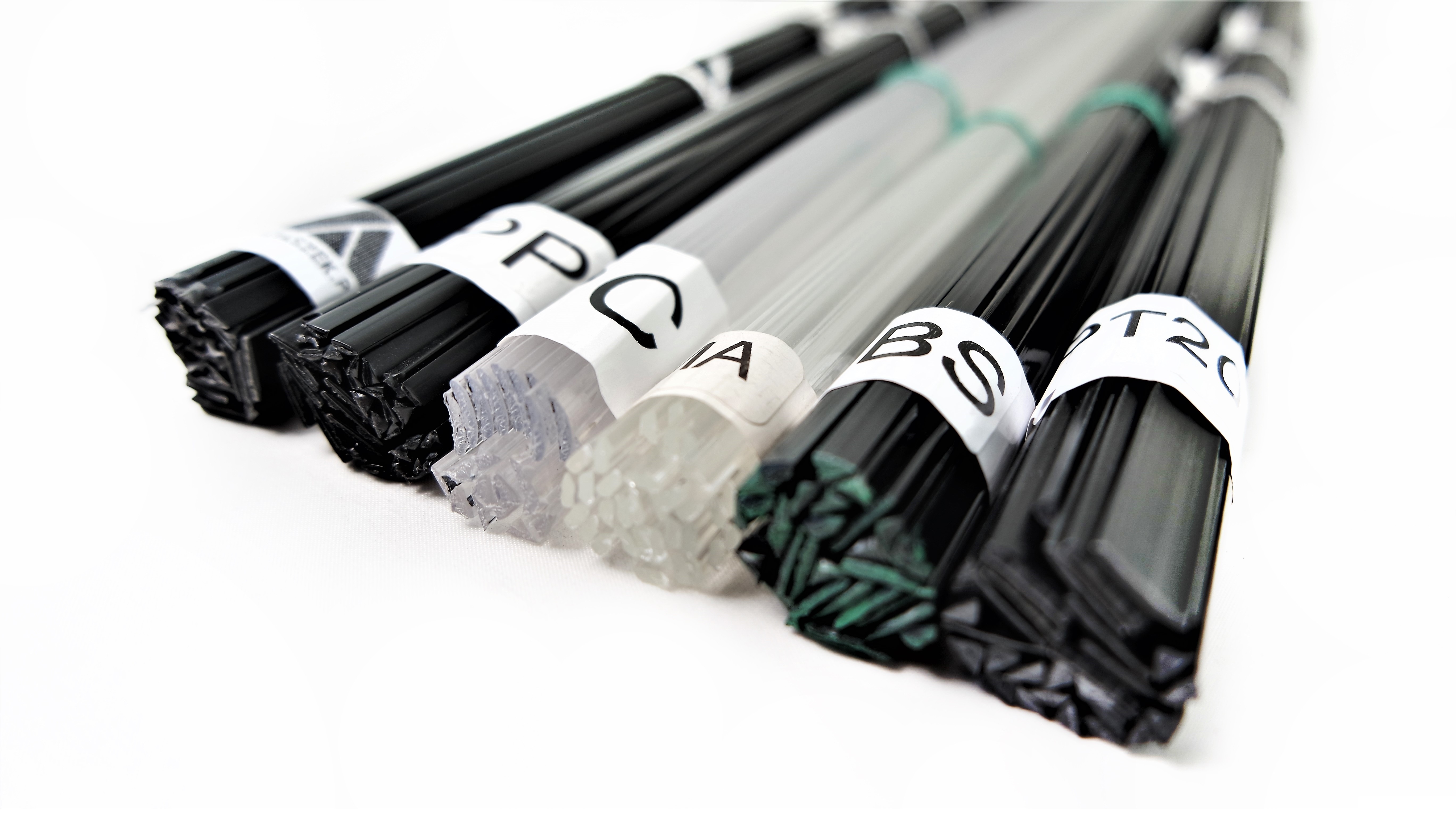 Set of plastic welding rods for repairing lamps 6 types Ataszek