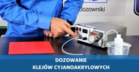 Dosing of cyanoacrylate adhesives