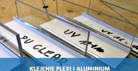 Gluing plexiglass with aluminum